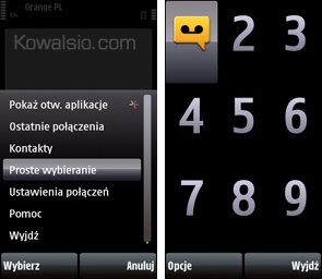 Nokia 5800 - Proste wybieranie
