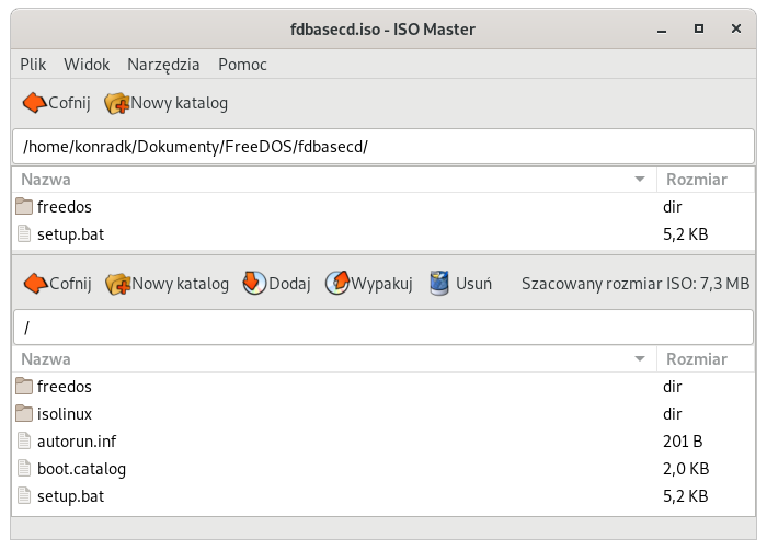 ISO Master - dodawanie plików do obrazu ISO